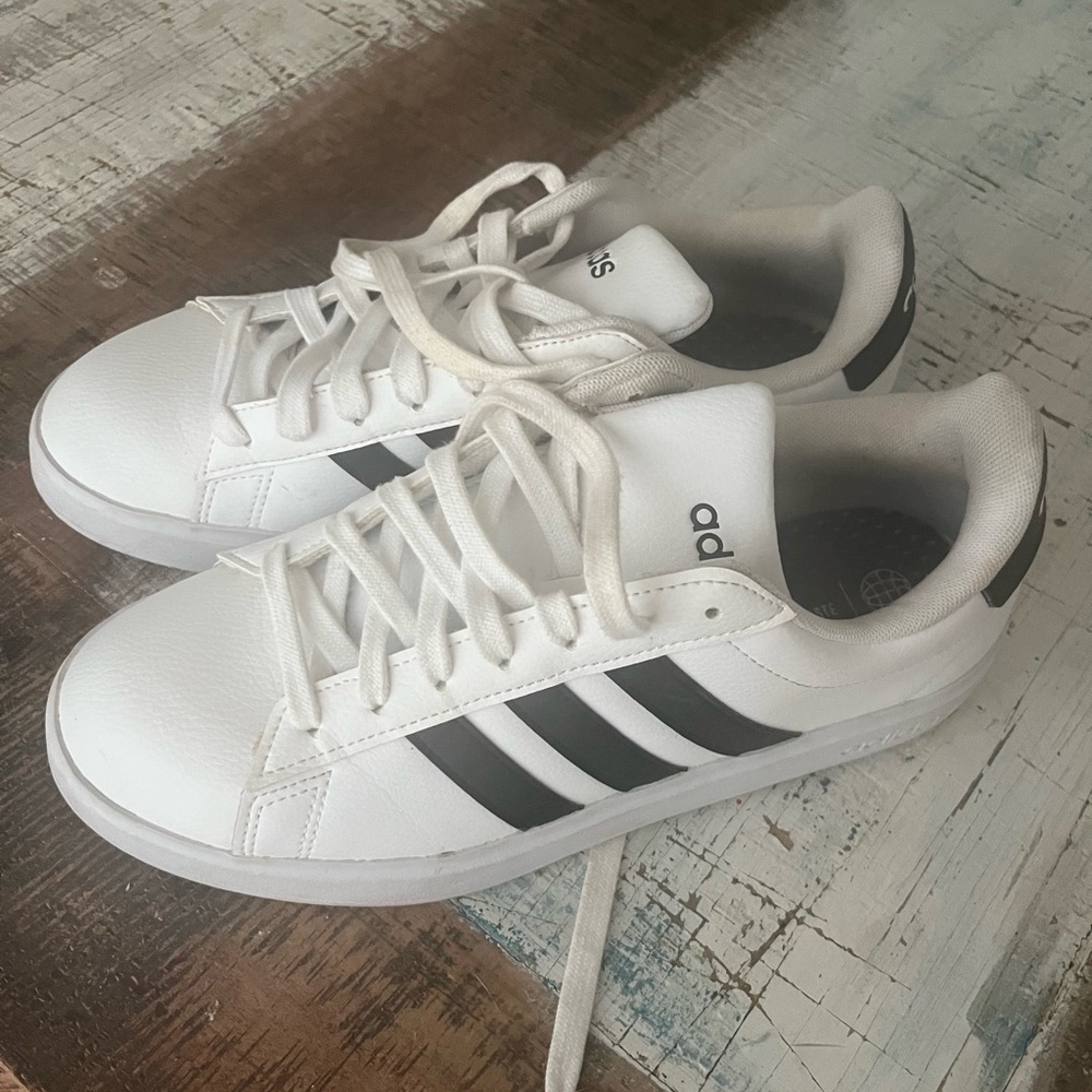 Adidas White and Black Sneakers